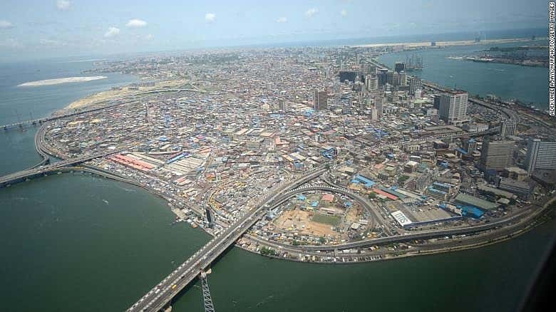 ngập lụt ở Lagos