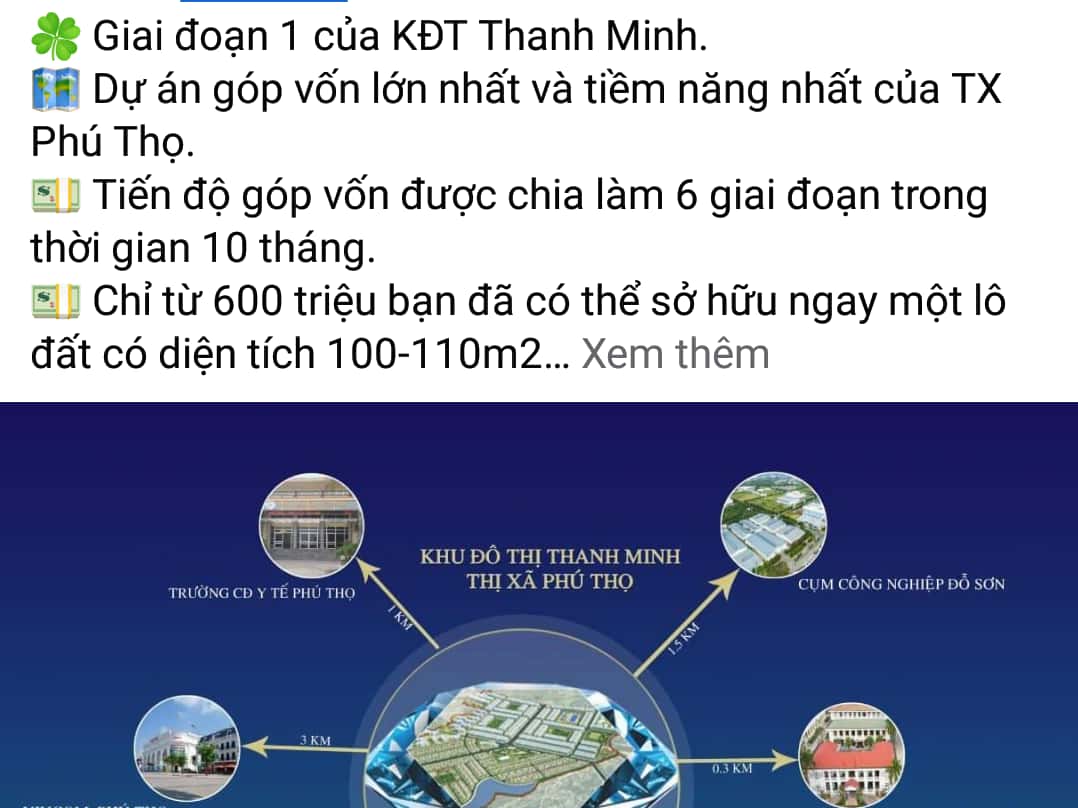 Dự án KĐT Thanh Minh (Phú Thọ) 