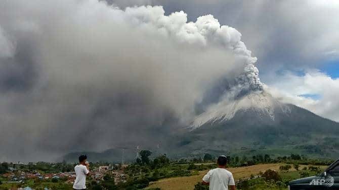 núi lửa Sinabung ở Indonesia