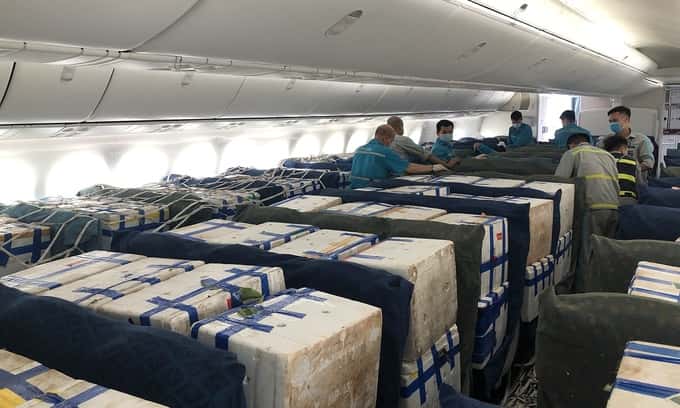 hãng hàng không xem xét giảm giá cước vận chuyển vải thiều bắc giang