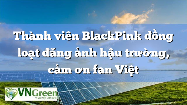 Thành viên BlackPink đồng loạt đăng ảnh hậu trường, cảm ơn fan Việt